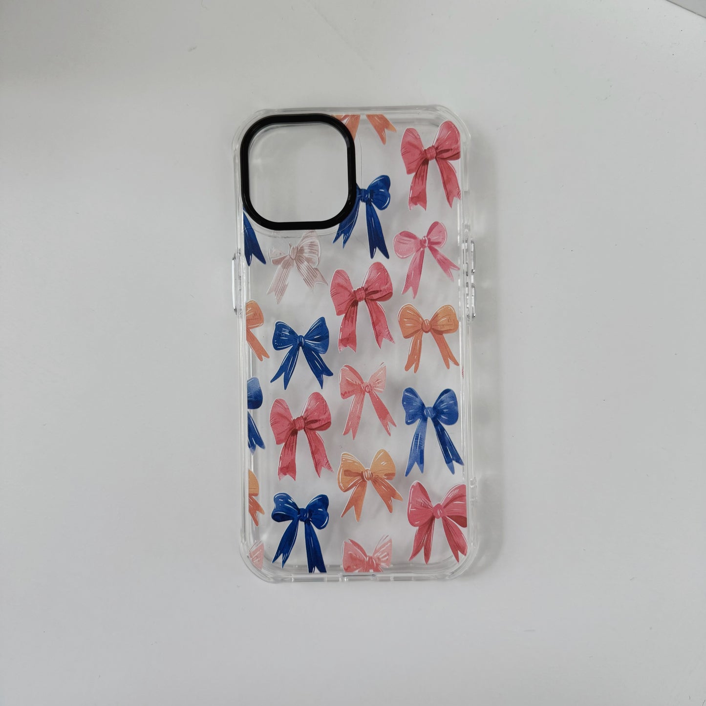 BanaBerry Handicrafted Clear Stylish Colorful Bows Cases for iphones