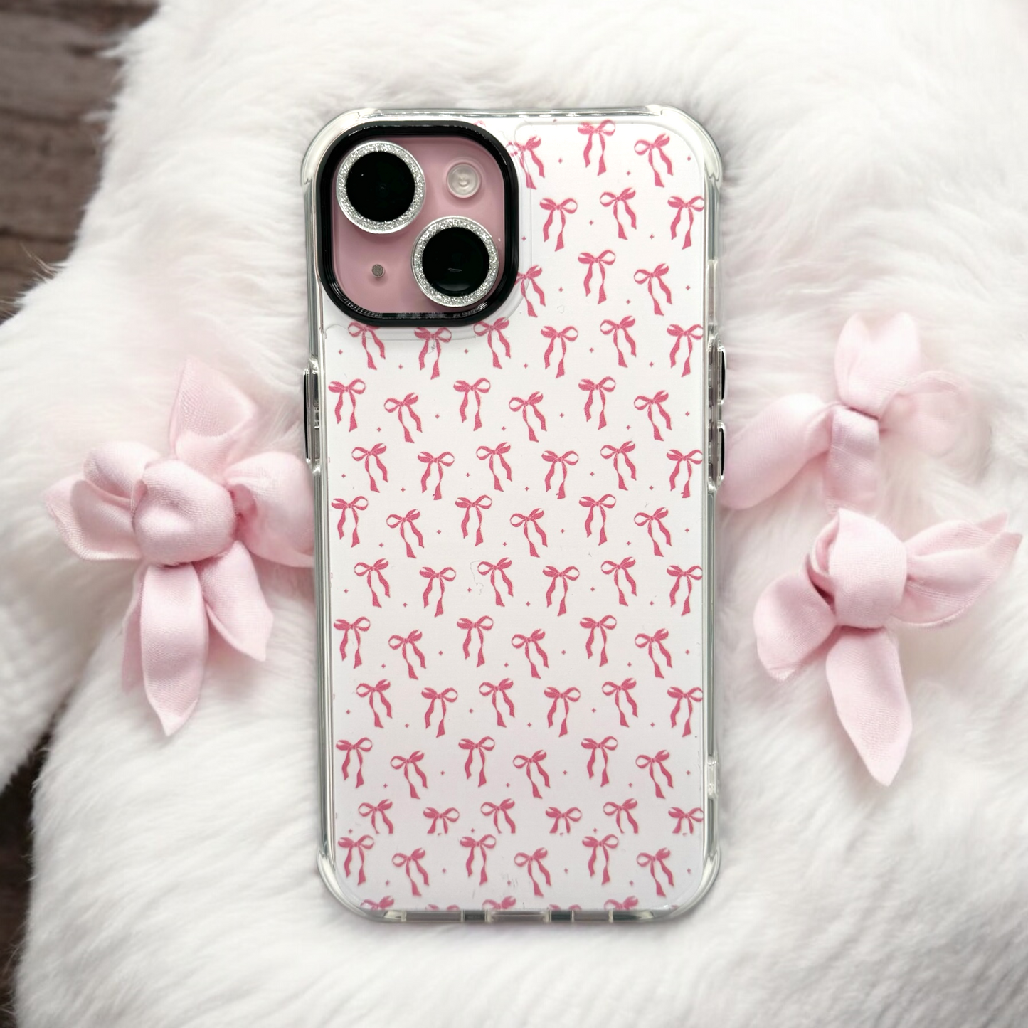 BanaBerry Handicrafted Pink Bows Cases for iphones
