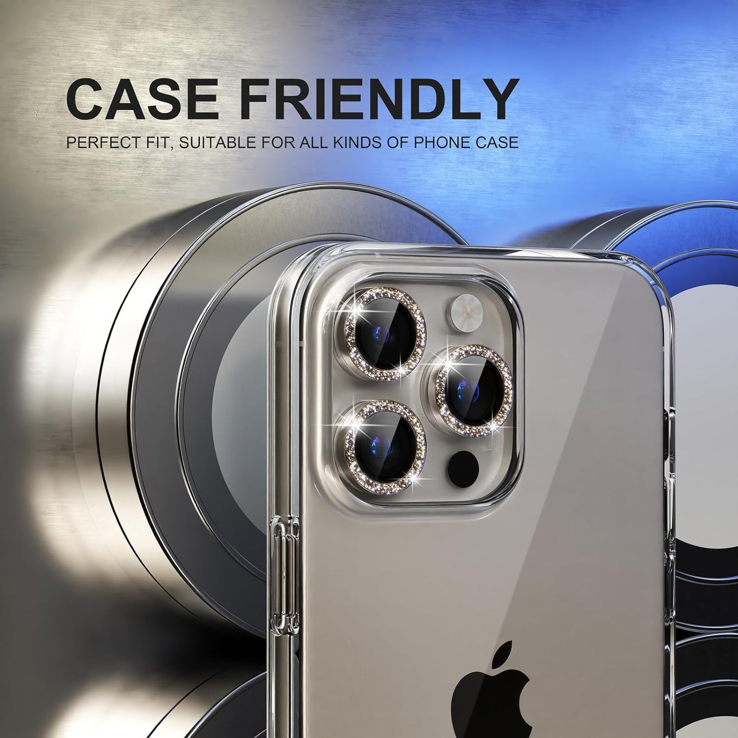 Bling iphone Camera Lens Protectors (Ultra-tough HD Individual Lens Protectors and Scratch Resistant)