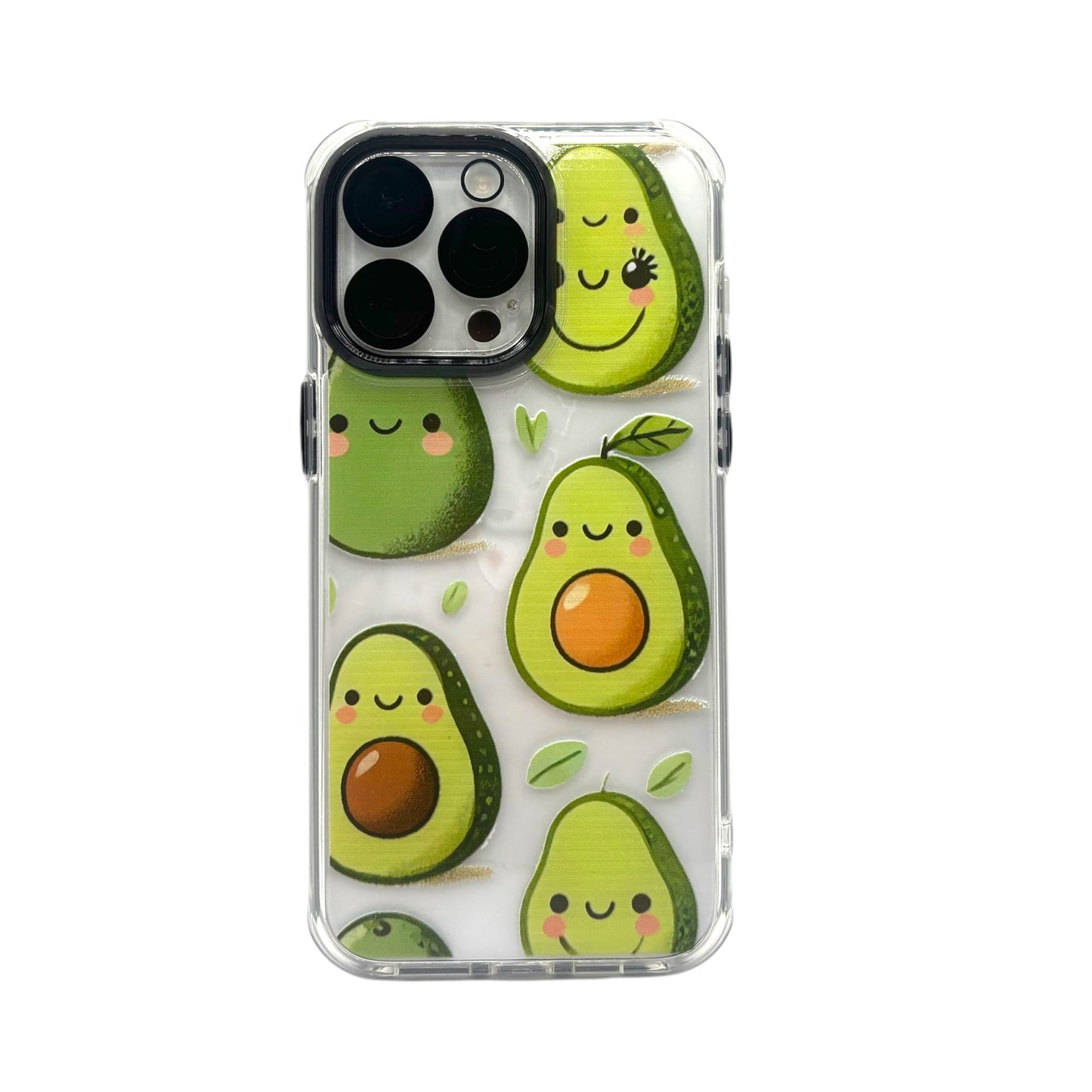 BanaBerry Handcrafted Cute Avocado Transparent iPhone Cases
