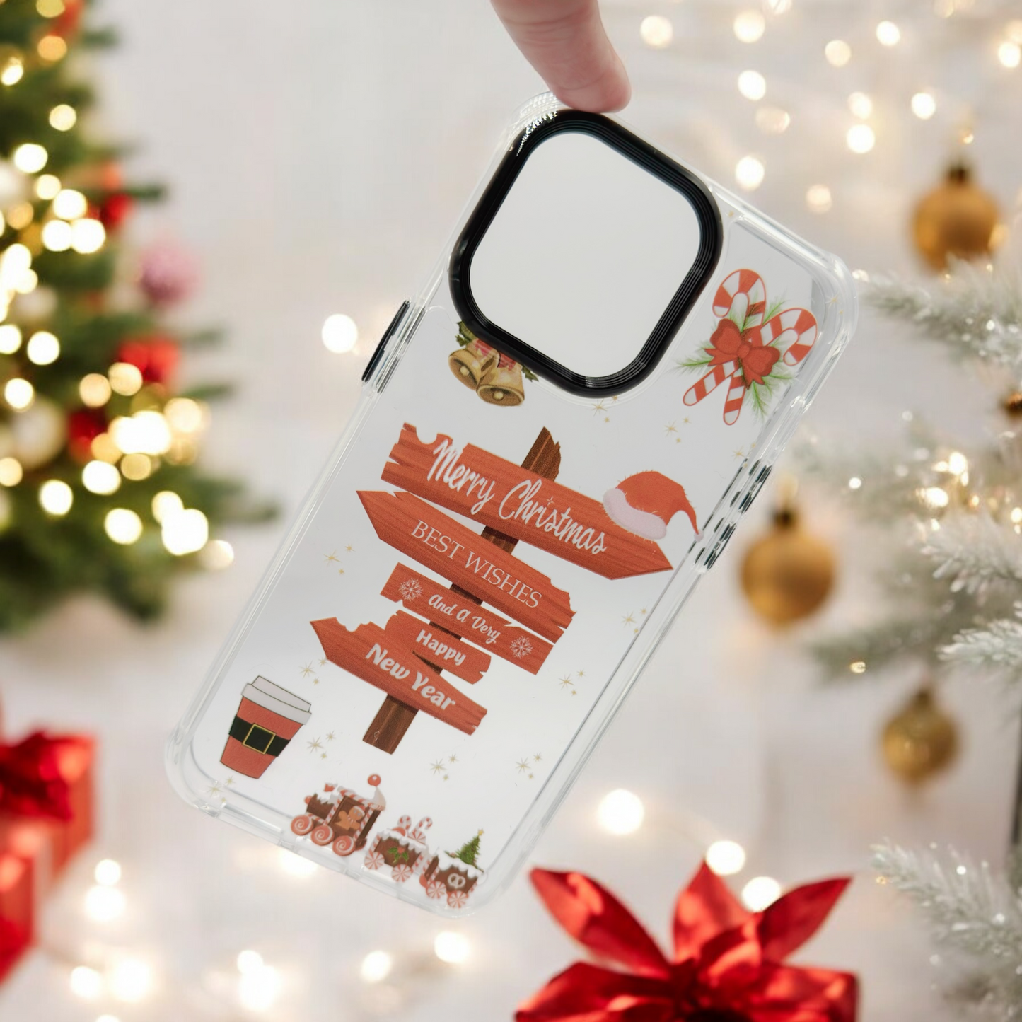 BanaBerry Hand-printed Merry Christmas & Happy New Year Phone Case