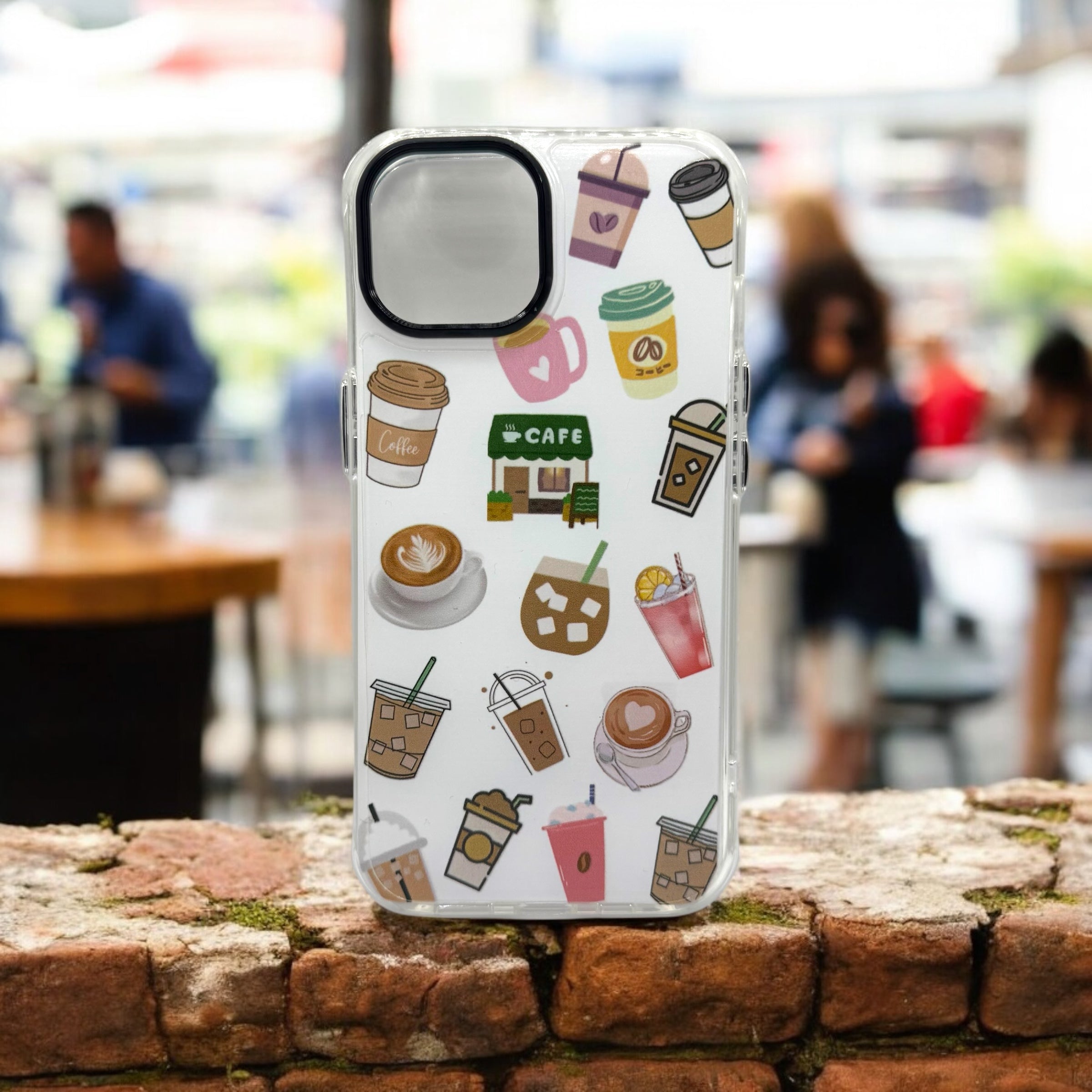 BanaBerry Hand Printed Coffee Lovers iPhone Case BanaBerry Hand Printed Coffee Lovers iPhone Case