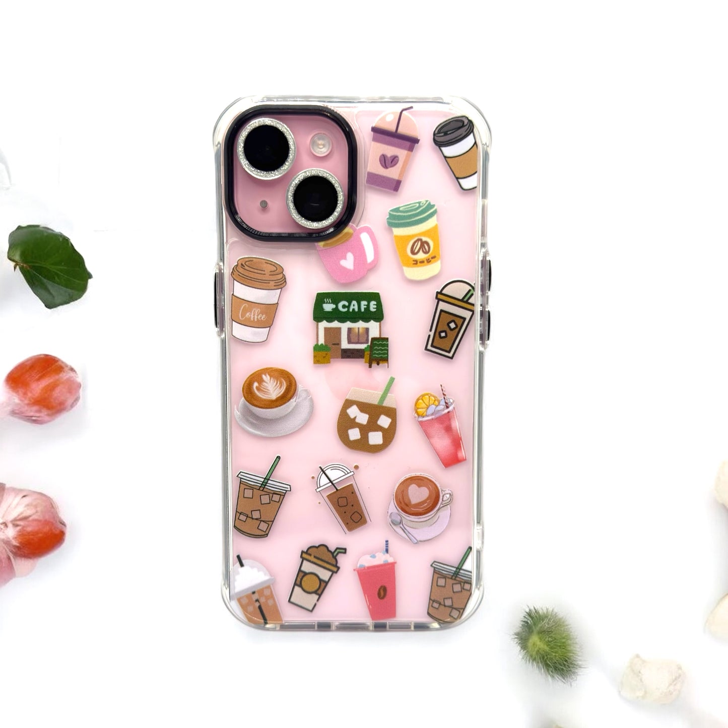 BanaBerry Hand Printed Coffee Lovers iPhone Case