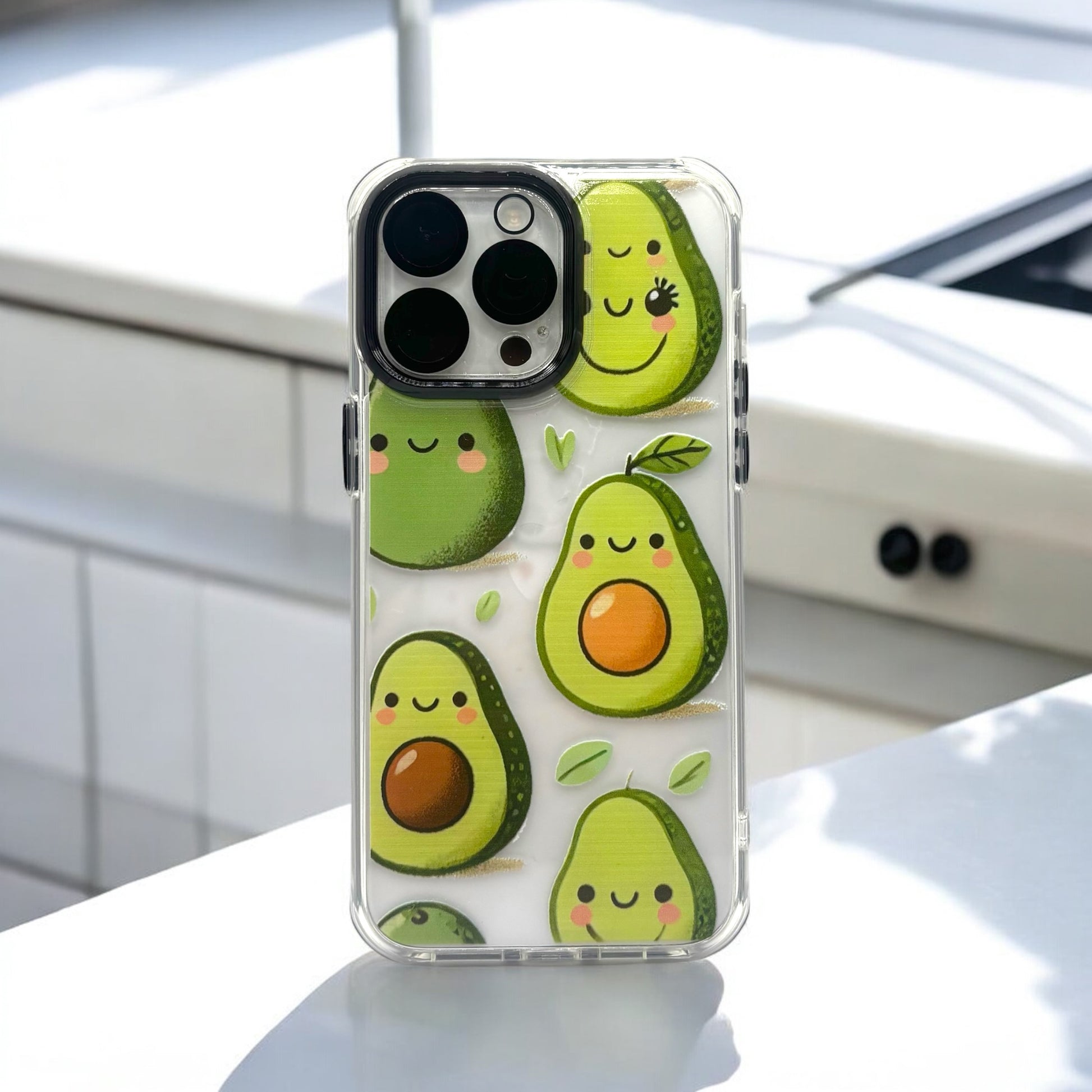 BanaBerry Handcrafted Cute Avocado Transparent iPhone Cases BanaBerry Handcrafted Cute Avocado Transparent iPhone Cases