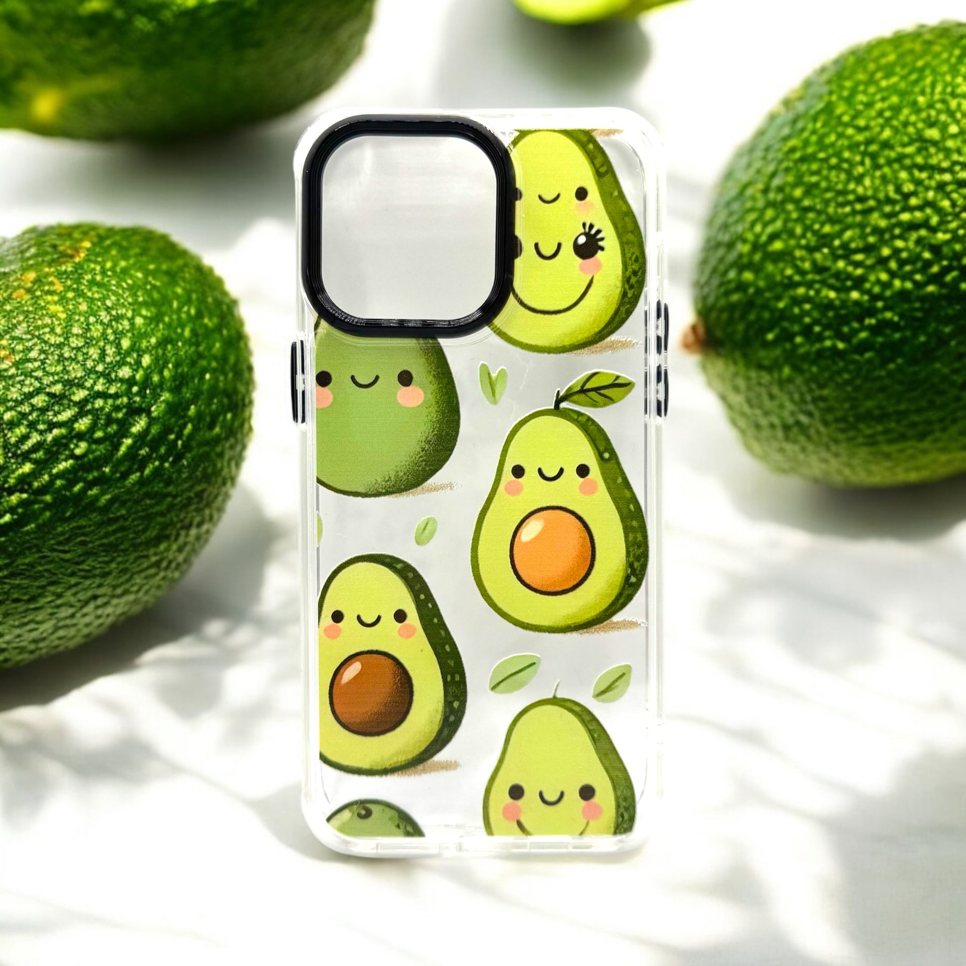 BanaBerry Handcrafted Cute Avocado Transparent iPhone Cases BanaBerry Handcrafted Cute Avocado Transparent iPhone Cases