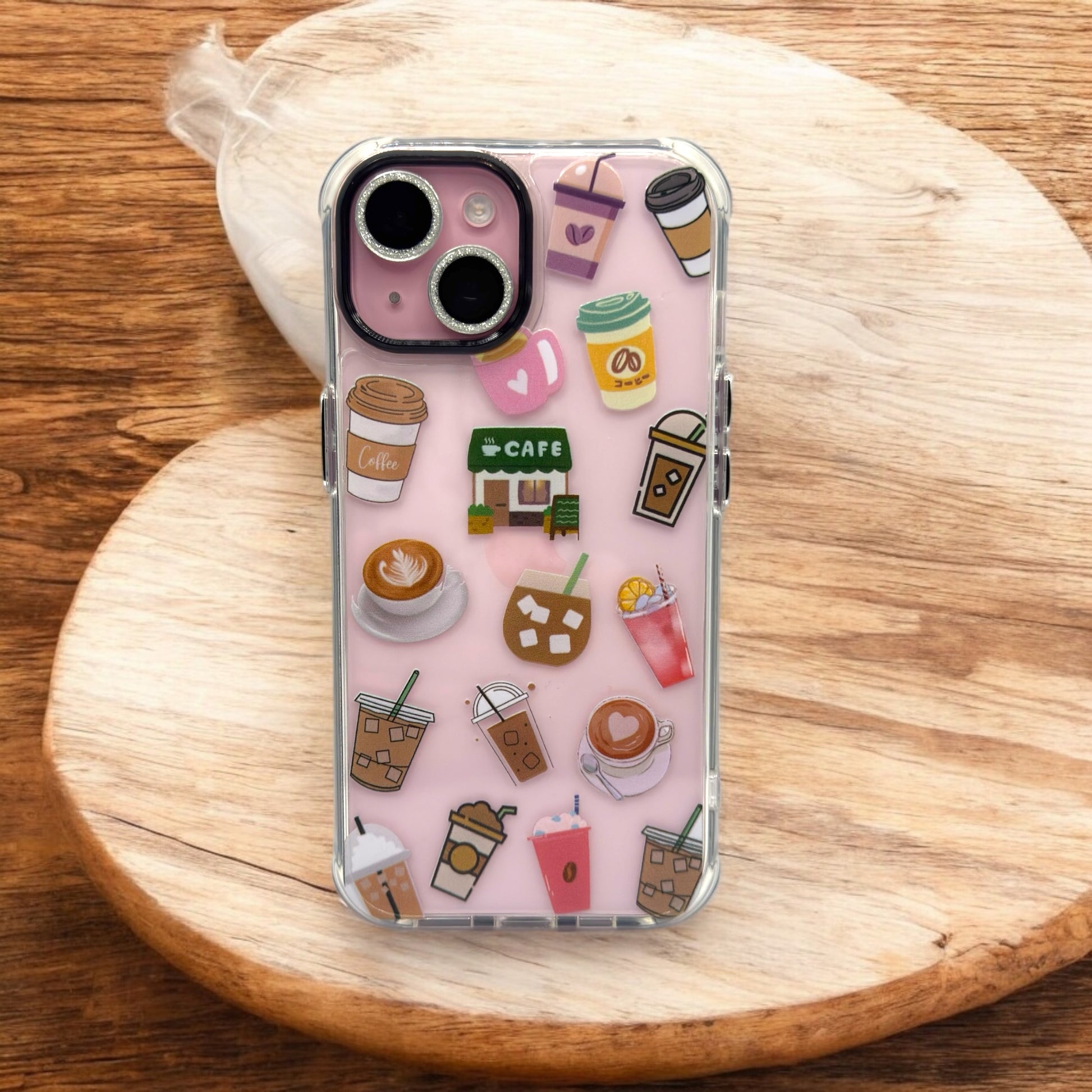 BanaBerry Hand Printed Coffee Lovers iPhone Case BanaBerry Hand Printed Coffee Lovers iPhone Case